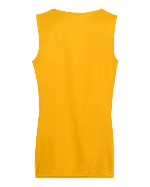 Women's Reversible Wicking Tank Top - Gold/ White Back
