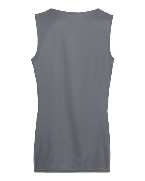 Women's Reversible Wicking Tank Top - Graphite/ White Back