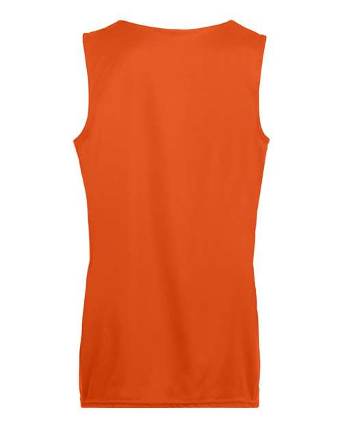 Women's Reversible Wicking Tank Top - Orange/ White Back