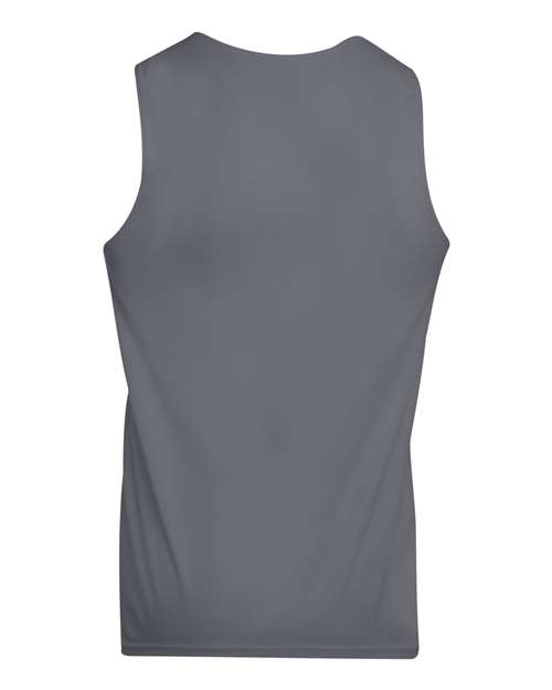 Youth Reversible Wicking Tank Top - Graphite/ White Back