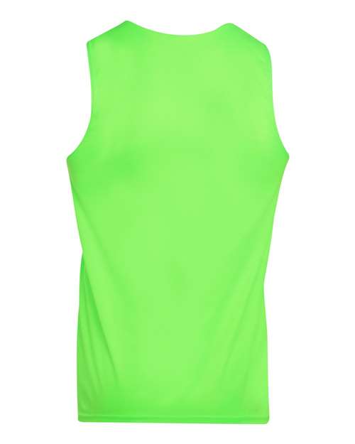 Youth Reversible Wicking Tank Top - Lime/ White Back