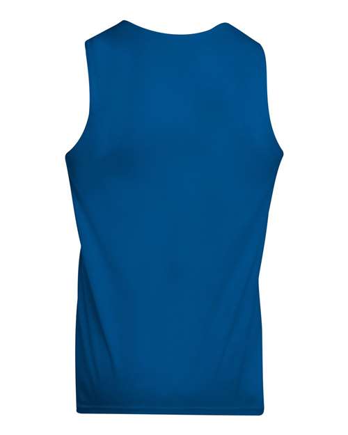 Youth Reversible Wicking Tank Top - Royal/ White Back