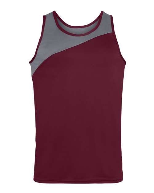 Men's Accelerate Jersey - Maroon/ Graphite Front