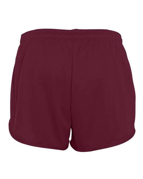 Women's Accelerate Shorts - Maroon Back