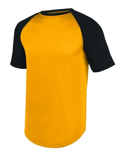 Augusta Sportswear Youth Wicking Short Sleeve Baseball Jersey - Side