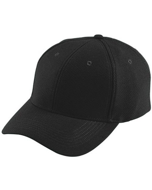 Adjustable Wicking Mesh Cap - Black Front