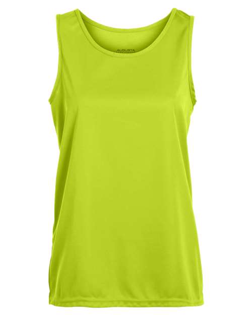 Women's Training Tank Top - Lime Front