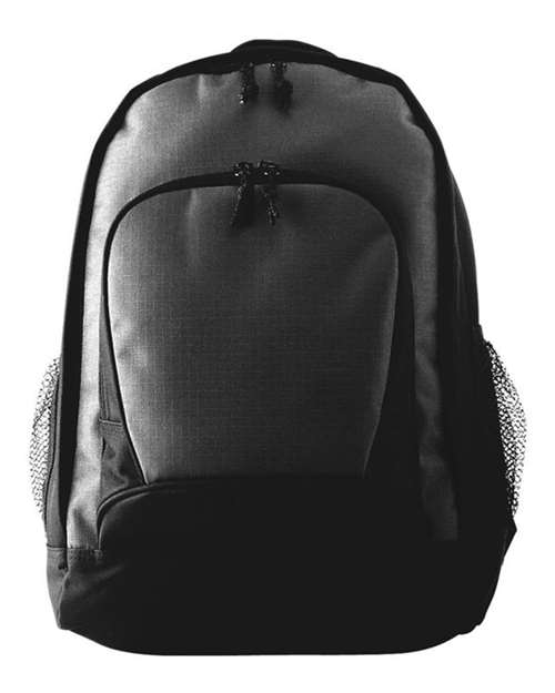 Ripstop Backpack - Black/ Black Front