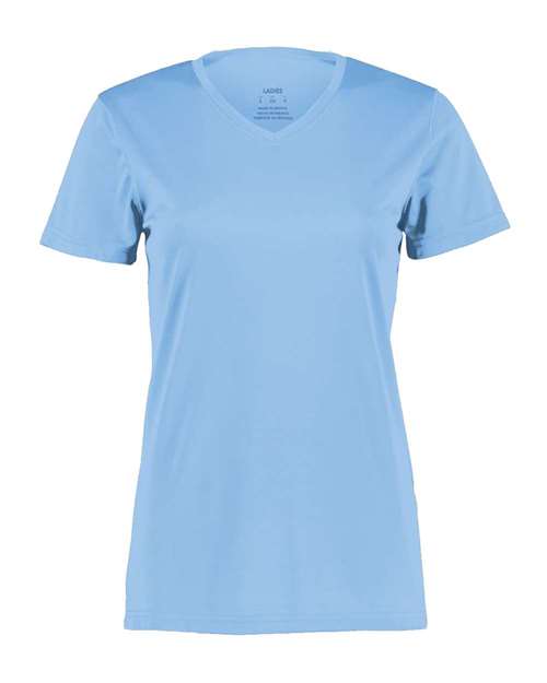 Women's Nexgen Performance V-Neck T-Shirt - Columbia Blue Front