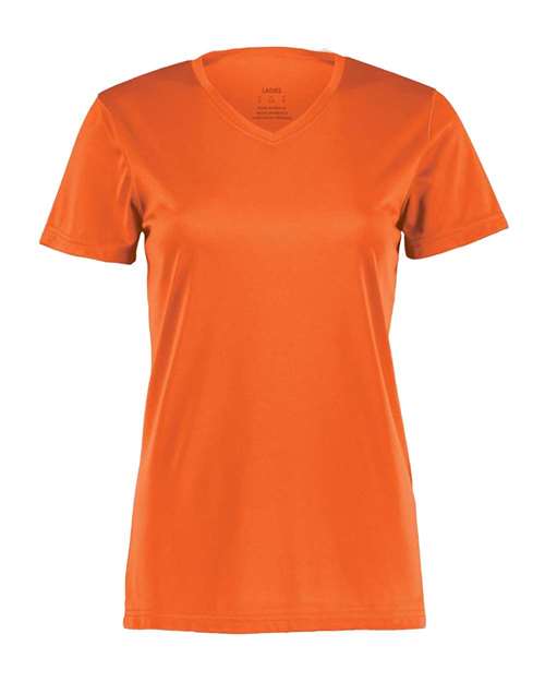 Women's Nexgen Performance V-Neck T-Shirt - Orange Front