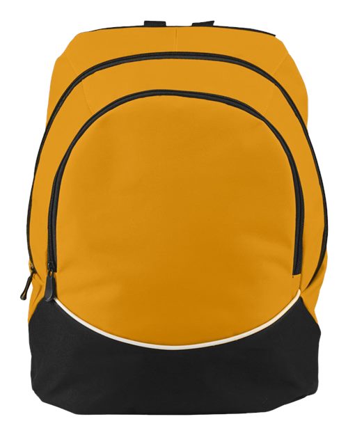 Tri-Color Backpack - Gold/ Black/ White Front