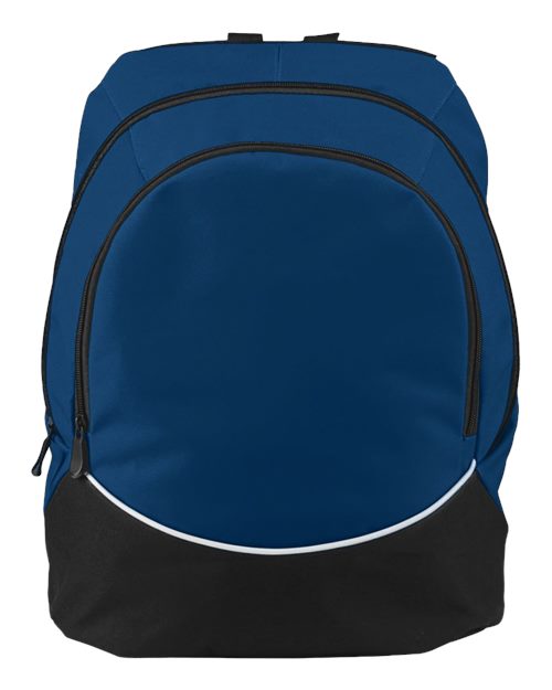 Tri-Color Backpack - Navy/ Black/ White Front