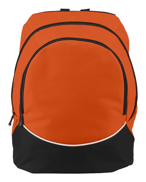 Tri-Color Backpack - Orange/ Black/ White Front
