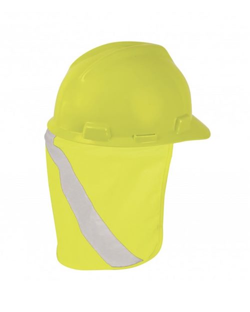 Hard Hat Nape Protector - Lime Front
