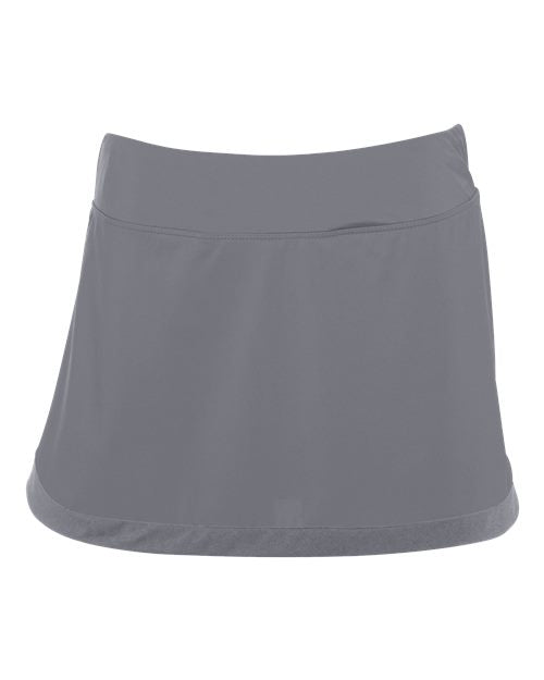 Girls' Action Color Block Skort - Graphite/ Graphite Front