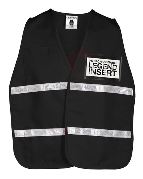 Unisex 700 Series Incident Command Vest - 3702i Black Front
