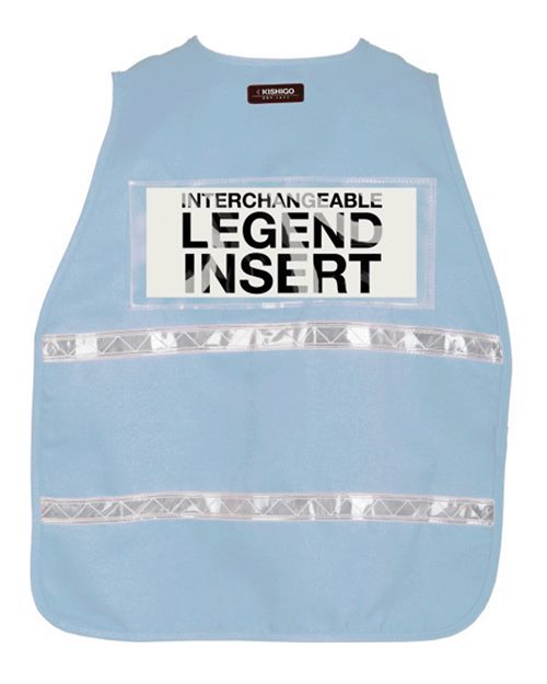 Unisex 700 Series Incident Command Vest - 3709i Light Blue Back