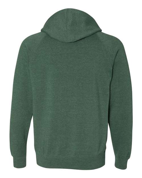 Unisex Special Blend Raglan Hooded Sweatshirt - Moss Back