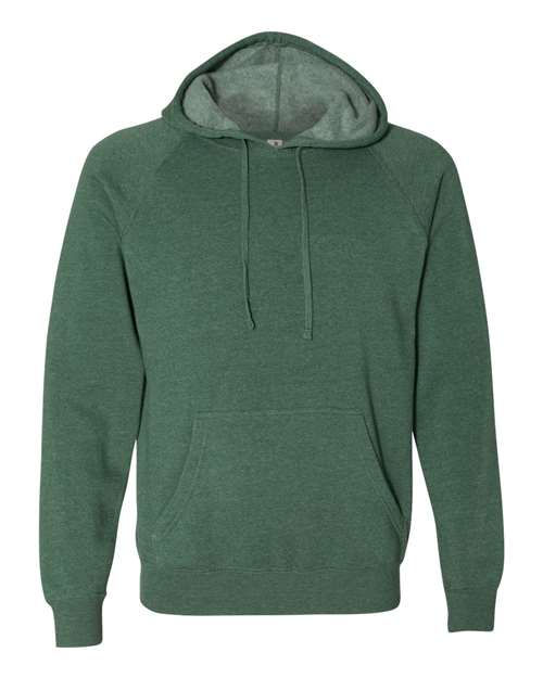 Unisex Special Blend Raglan Hooded Sweatshirt - Moss Front