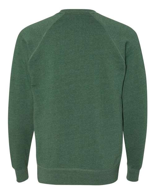Unisex Special Blend Raglan Crewneck Sweatshirt - Moss Back