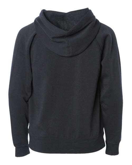 Youth Lightweight Special Blend Raglan Zip Hood - Black Back
