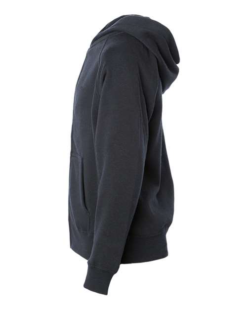 Independent Trading Co. Youth Lightweight Special Blend Raglan Zip Hood - Side