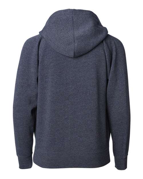 Youth Lightweight Special Blend Raglan Zip Hood - Midnight Back