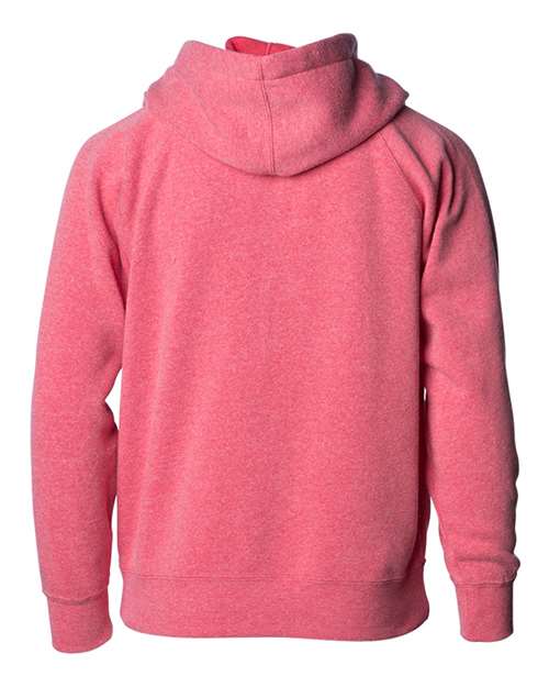 Youth Lightweight Special Blend Raglan Zip Hood - Pomegranate Back
