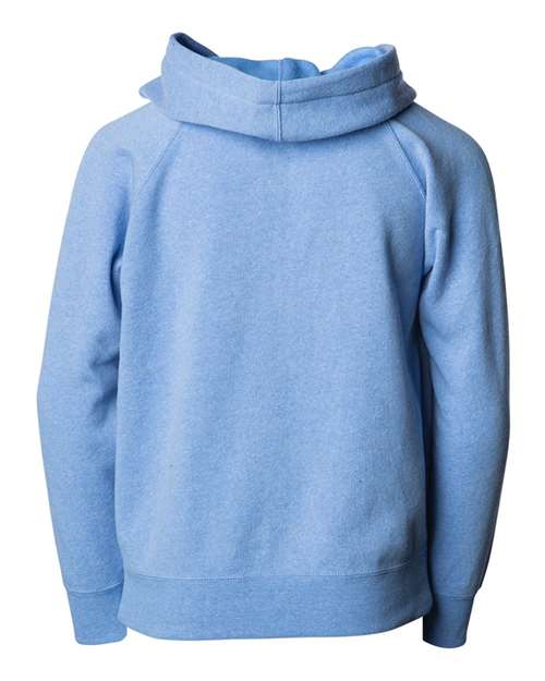 Toddler Lightweight Special Blend Raglan Zip Hood - Pacific Back