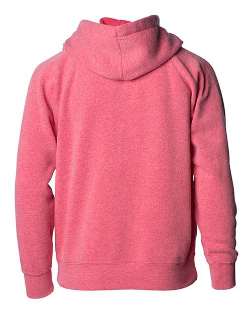Toddler Lightweight Special Blend Raglan Zip Hood - Pomegranate Back