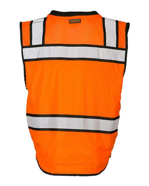 Unisex High-Performance Surveyors Vest - Orange Back