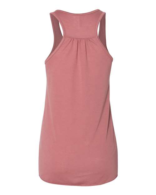 Women's Flowy Racerback Tank - Mauve Back