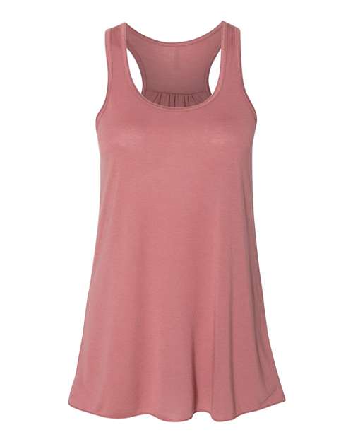 Women's Flowy Racerback Tank - Mauve Front
