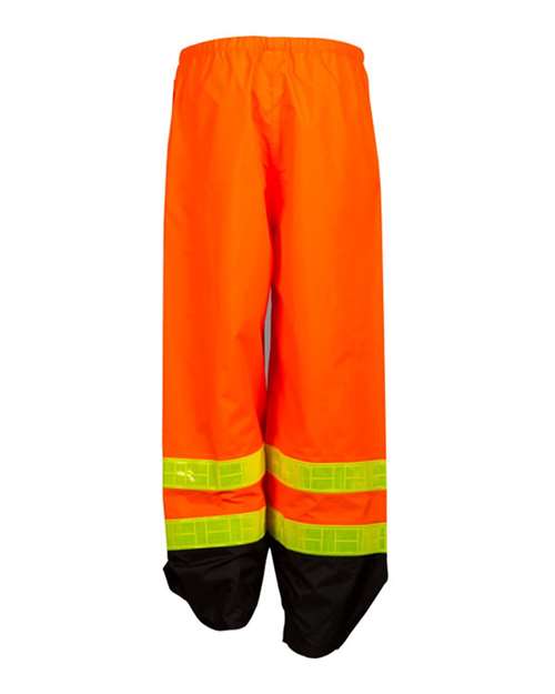 Unisex Storm Stopper Pro Rainwear Pants - Orange Back