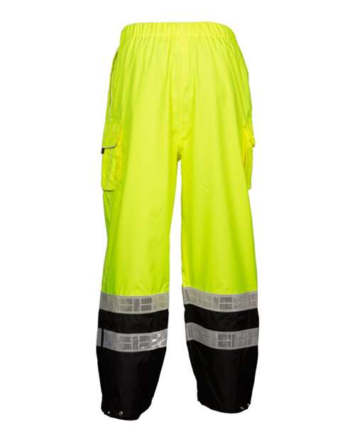 Unisex Premium Black Series® Rainwear Pants - Lime Back