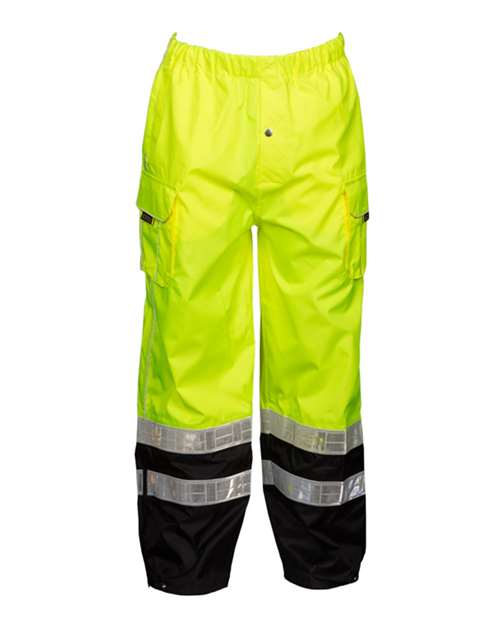 Unisex Premium Black Series® Rainwear Pants - Lime Front