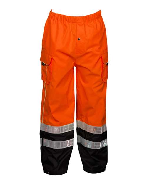 Unisex Premium Black Series® Rainwear Pants - Orange Front