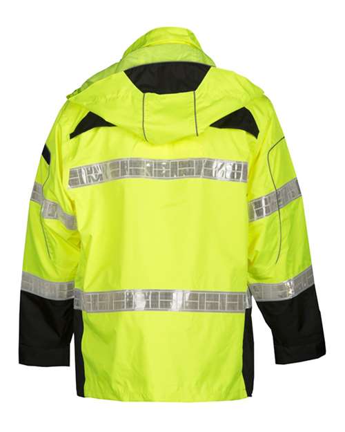 Unisex Premium Black Series® Rainwear Jacket - Lime Back