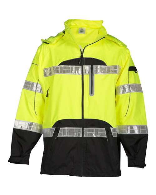 Unisex Premium Black Series® Rainwear Jacket - Lime Front