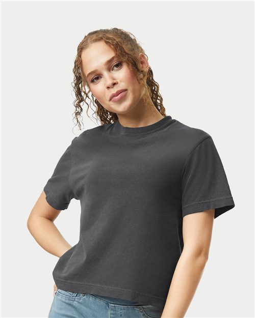 Women's Garment-Dyed Heavyweight Boxy T-Shirt - Yankey Blue Front