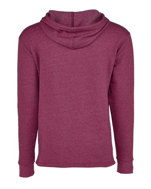 Unisex Malibu Welt Pocket Hoodie Sweatshirt - Heather Maroon Back