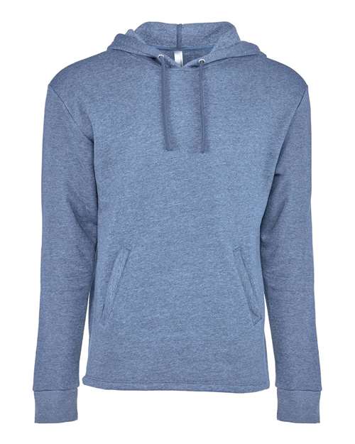 Unisex Malibu Welt Pocket Hoodie Sweatshirt - Heather Bay Blue Front