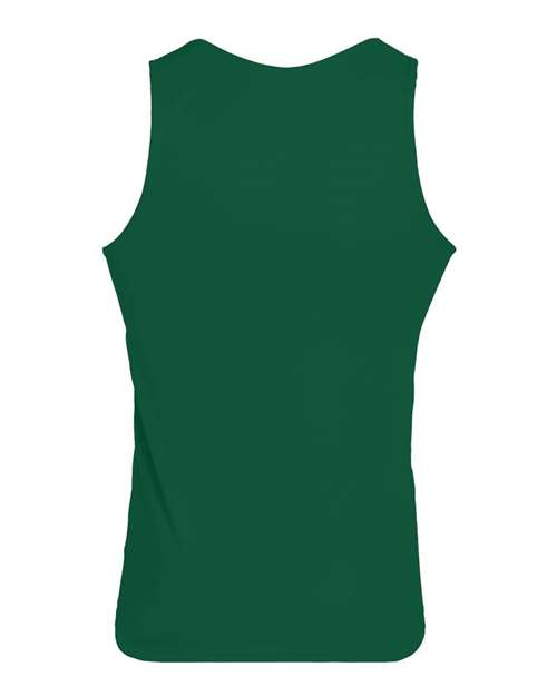 Unisex Training Tank Top - Dark Green Back