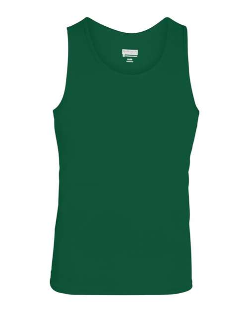Unisex Training Tank Top - Dark Green Front
