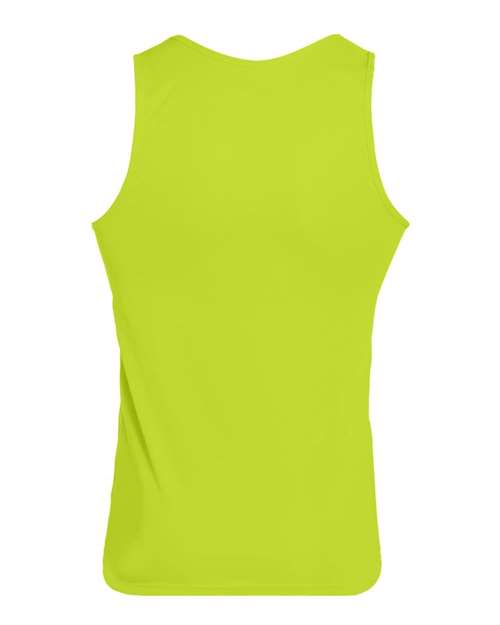 Youth Training Tank Top - Lime Back