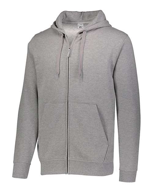 Men's 60/40 Fleece Full-Zip Hooded Sweatshirt - Charcoal Heather Front