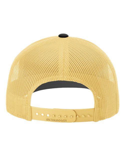 Snapback Trucker Cap - Black/ Vegas Gold Back