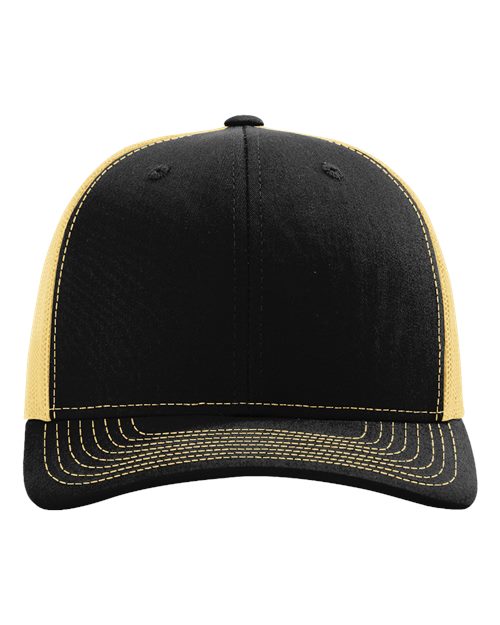 Snapback Trucker Cap - Black/ Vegas Gold Front
