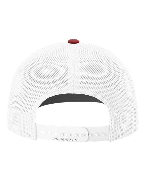 Snapback Trucker Cap - Cardinal/ White Back