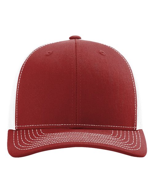 Snapback Trucker Cap - Cardinal/ White Front